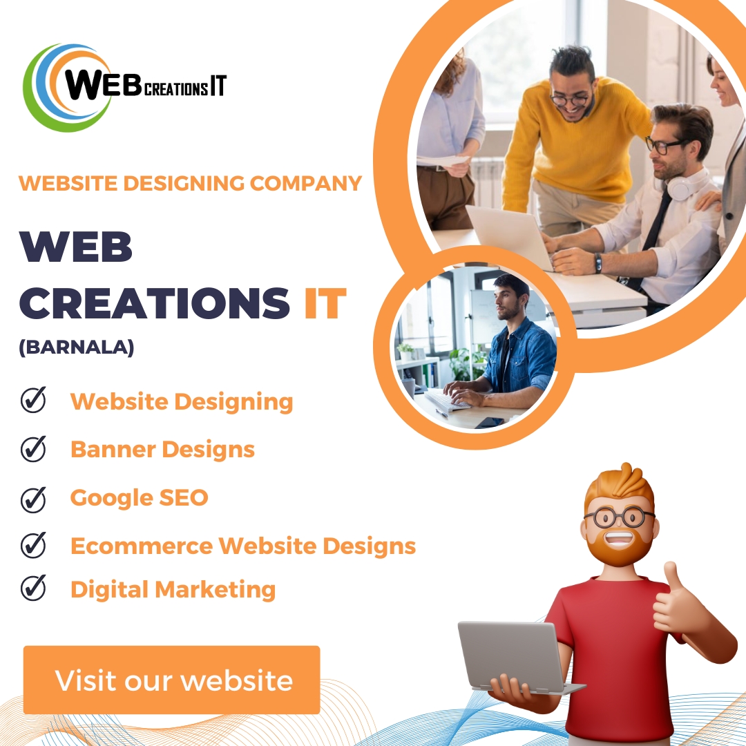 Professional Website Design Services in Barnala – Web Creations IT